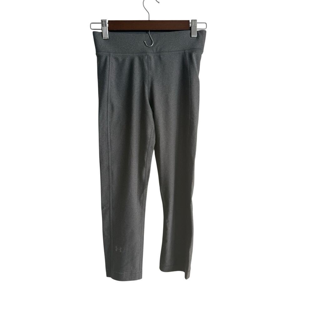 Under Armour HeatGear Compression Leggings Women’s Small Gray Crop Pants NWT